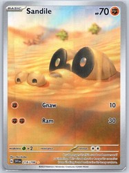 Sandile 216/198 Scarlet & Violet Base Set Illustration Rare Holo