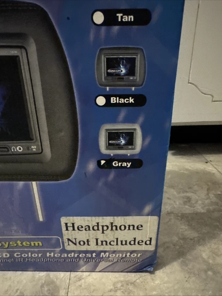 Concept-Chameleon THS-700G-7"WIDE CAR HEADREST MONITOR W/DVD PLAYER Gray - Image 2 of 4