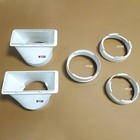 For Haier AC Exhaust Duct Interface Connects Hose to Casement Kit Plate