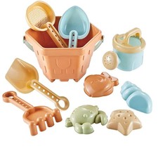 Beach Play Set Plastic Sand Toys 10PCS Compact Safe For Beach For Toddlers