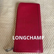 Longchamp Women Wallet Long With Coin Purse Round Zipper Limited Edition VHTF Ra