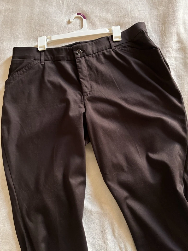 Lee Women Pants Sz 18W Medium  Flex Motion Straight Leg Mid Rise Brown - Image 3 of 4