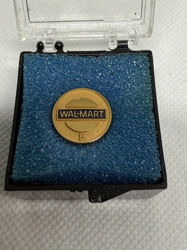 WALMART Associate Employee 5 & 10 Year Service Pins Lot of 2 / New / Vintage - Picture 4 of 5