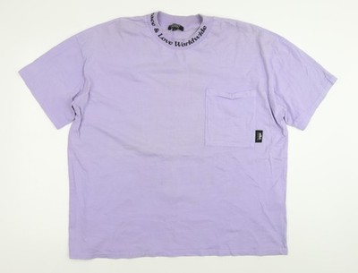 MAN Skate Herren T-Shirt Lila Baumwolle Rundhals Kurzarm M