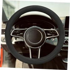 Car Steering Wheel Cover, Silicone Soft Automotive Steering Wheel Wrap Black