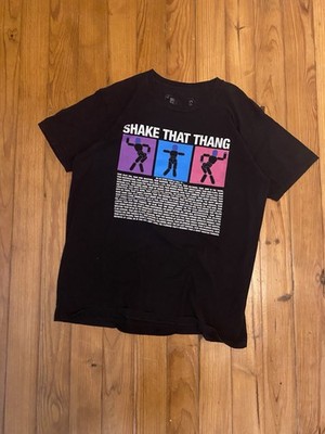 BlueMan Group Vintage Shake That Thang Black Graphic Tshirt Size L Y2K