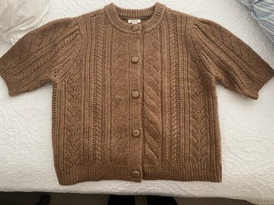 a.n.a. Short Sleeve Sweater Medium 