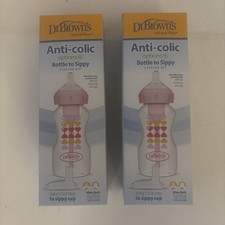 Dr. Brown's Anti-colic Options Sippy Starter Kit 9oz Pink BPA-Free 2-Pack