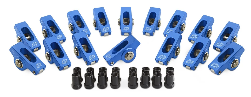 Proform 66908C, Set of 16 Blue Aluminum Sbc Roller Rocker Arms - 1.6 Ratio- 3/8I - Image 3 of 4
