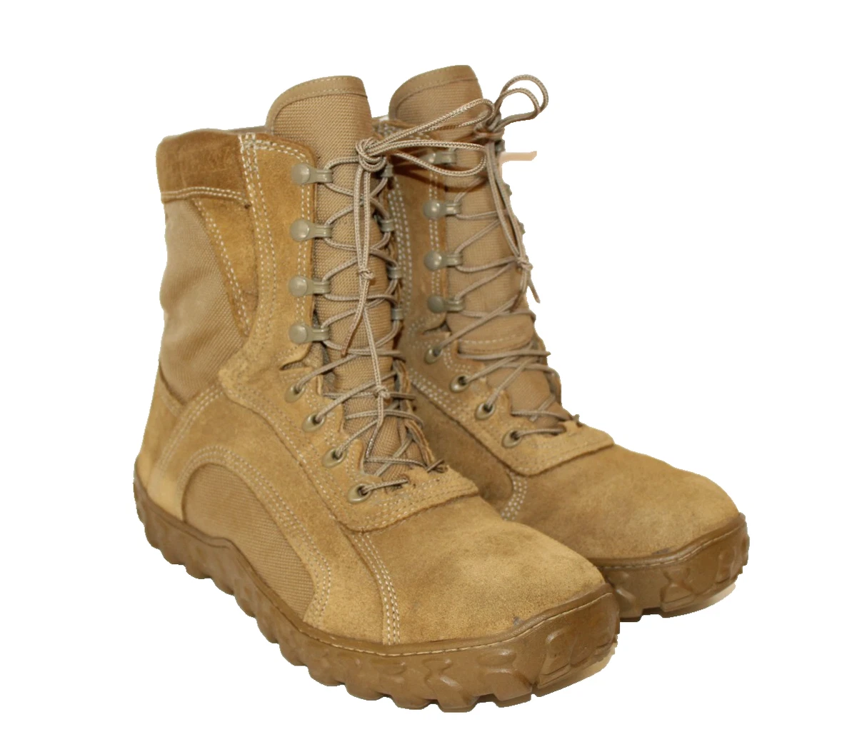 Rocky S2V Tactical Military Boots Men\'s US 10.5W Coyote Brown Leather made USA Rocky S2V Boots, Desert Tan - Venture Surplus main image 3