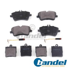 BREMSBELÄGE VORNE + HINTEN + WARNKONTAKT passend für MERCEDES C-KLASSE W203 