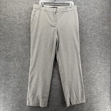 Ann Taylor Pants Size 12 Curvy Gray Wool Straight Classy Old Money Office Career