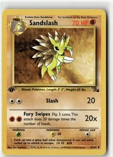 Sandslash Uncommon Fossil 41/62 1st Edition NM on eBay