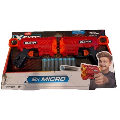 Brand New Zuru X-Shot 2xMicro Foam Blaster Toy Gun with 16 Darts