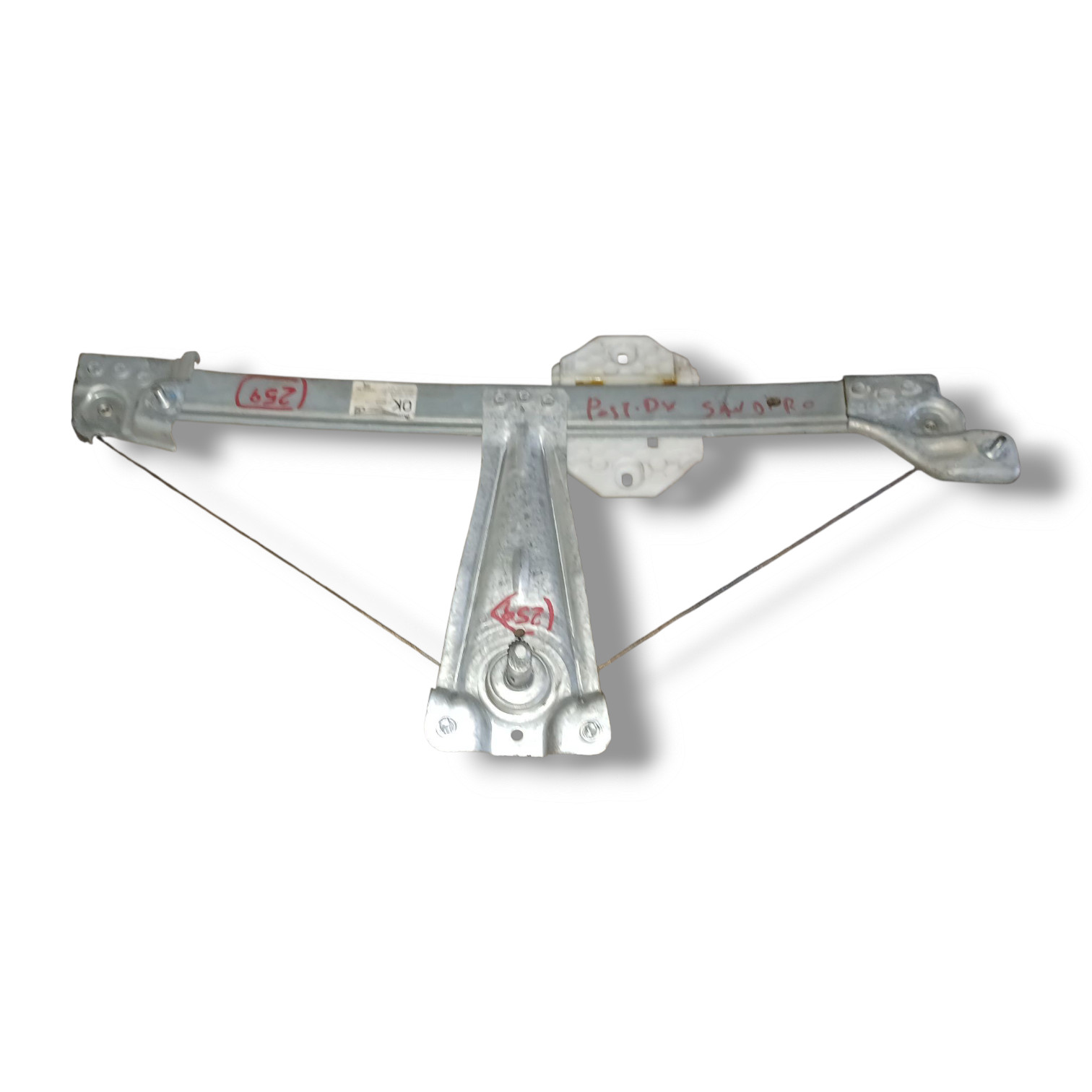 Cremagliera alzacristalli posteriore SX manuale per Dacia Sandero Mk1