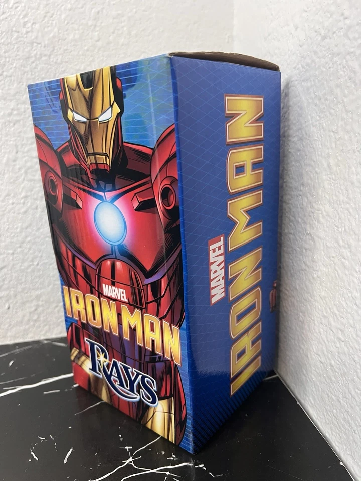 Tampa Bay Rays Iron Man Bobblehead Marvel Comics Superhero 8/5/17 NEW IN BOX - Image 3 of 4
