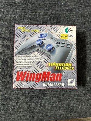 Logitech WingMan precision Gamepad Joystick vintage PC new Sealed