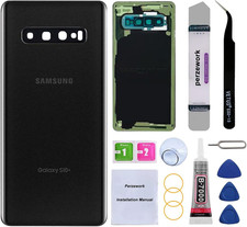 Rear Back Glass Replacement for Samsung Galaxy S10 plus with Reparing Tool Kit