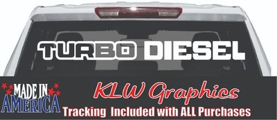 Turbo Decal Sticker Diesel Truck Dirty Max Power Stroke 6.5L 6.6L 6.7L 7.3L Def