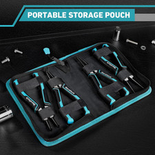 4 PCS Snap Ring Pliers Set, 7 Inch Heavy Duty Internal  External Circlip Pliers