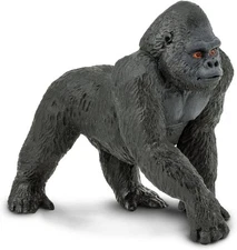 Safari Ltd. Lowland Gorilla Figurine - Lifelike 4.25" Primate Figure -... 