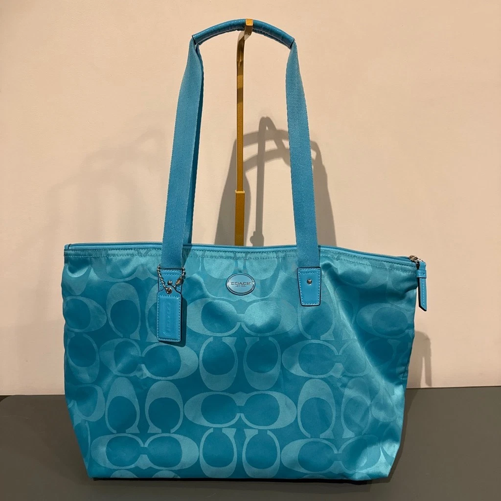 Coach Tote Blue Bags & Handbags for Women for sale - eBay