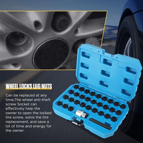 For Mercedes Benz Wheel Lock Tool Kit - 32pc Lug Nut Master Key Removal Set - Picture 2 of 11