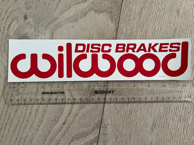WILWOOD DISC BRAKES DECAL STICKER 4'' x 12''