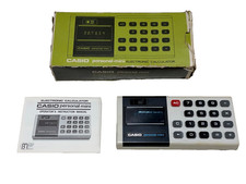VINTAGE CASIO PERSONAL-MINI ELECTRONIC CALCULATOR, TESTED, WORKS