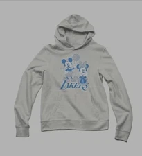 Disney x Junk Food Lakers Mickey & Minnie Hoodie NBA Vintage Streetwear