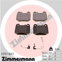 Zimmermann Bremsbelagsatz, Scheibenbremse 23157.160.2 FüR MERCEDES-BENZ