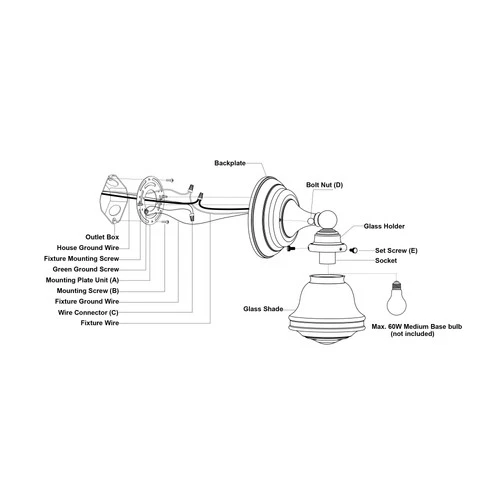 Vaxcel Lighting W0451 Huntley 10" Tall Bathroom Sconce - Brass - Picture 3 of 6