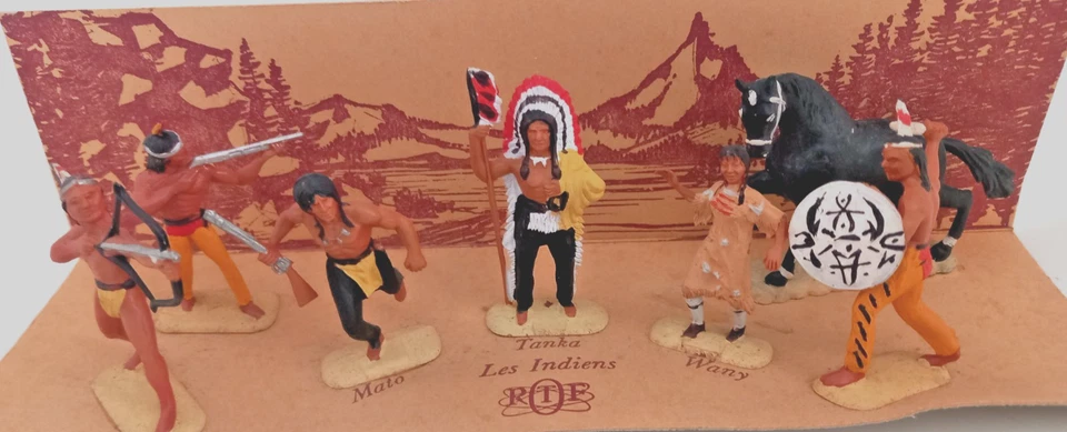 rare ortf boite figurines "les indiens" jem mato wany starlux cofalu etc... - Photo 4/4