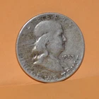 United States 1953 D Franklin 1/2 dollar coin