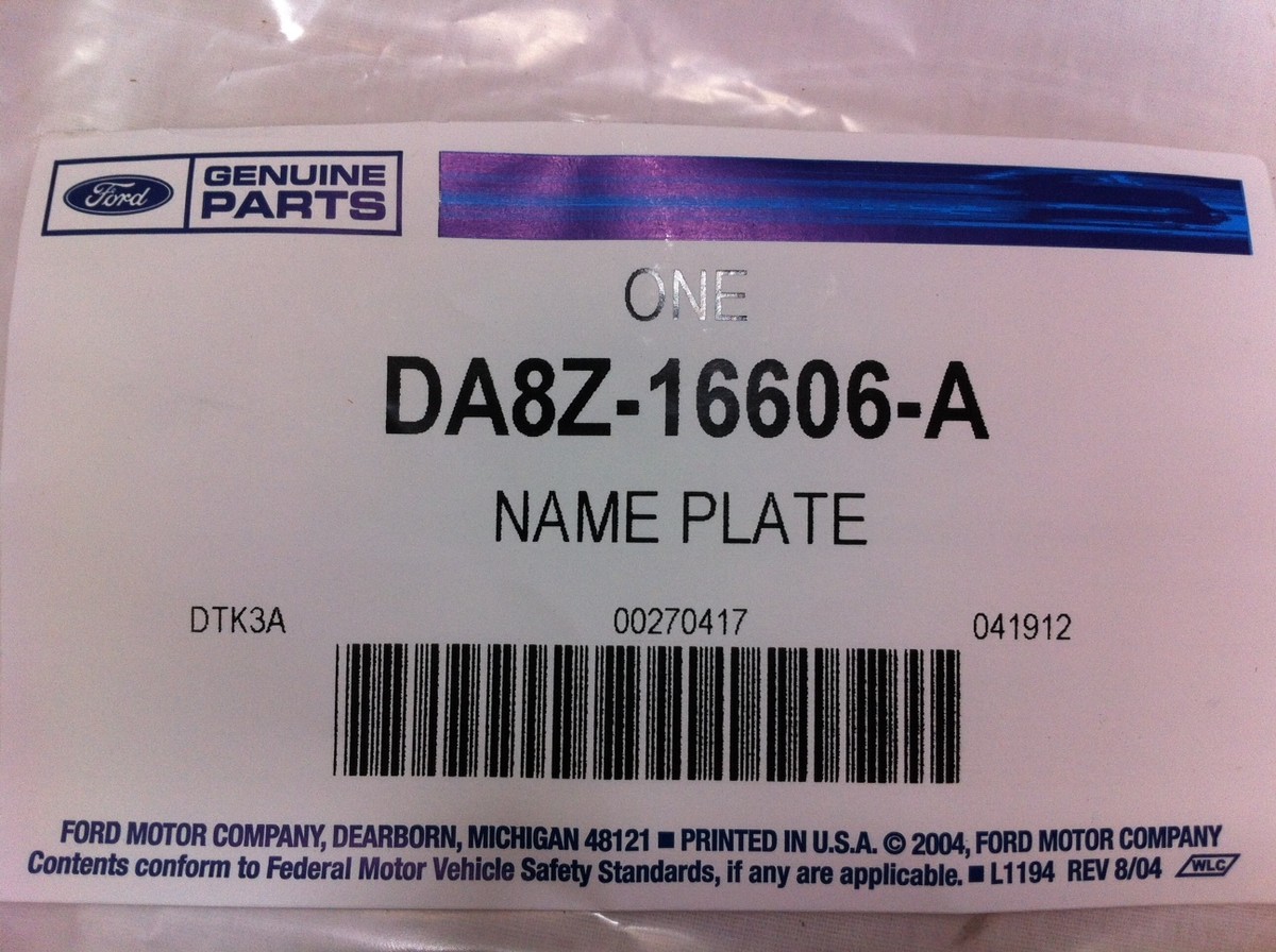 OEM NEW 13-19 Ford Flex Silver Hood Letters Emblem- Silver Finish