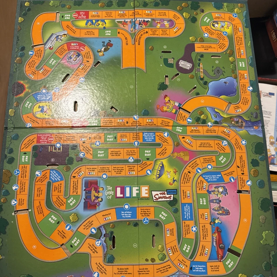 The Game of Life The Simpsons Edition COMPLETE Milton Bradley 2004 Homer VGC - Image 4 of 4