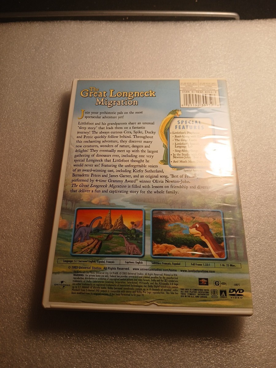 THE LAND BEFORE TIME The Great Longneck Migration DVD. K7 | eBay