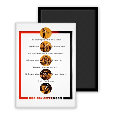 Dog Day Afternoon 1975 Version 3 Filmplakat Kino-Magnet personalisiert 54x78mm