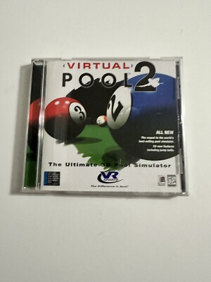 Virtual Pool 2 CD-Rom PC Game (1997) Vintage Computer Game