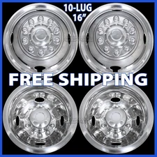 10 Lug FORD F450 1988-1998 16" Dual Wheel Simulators Dually Rim Liners Hub Caps