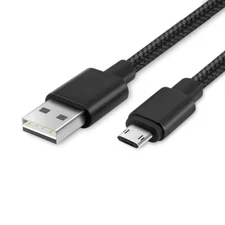 ✔10 Feets MicroUSB Nylon Braided Rope Data Sync Charger Charging Cable Cord 