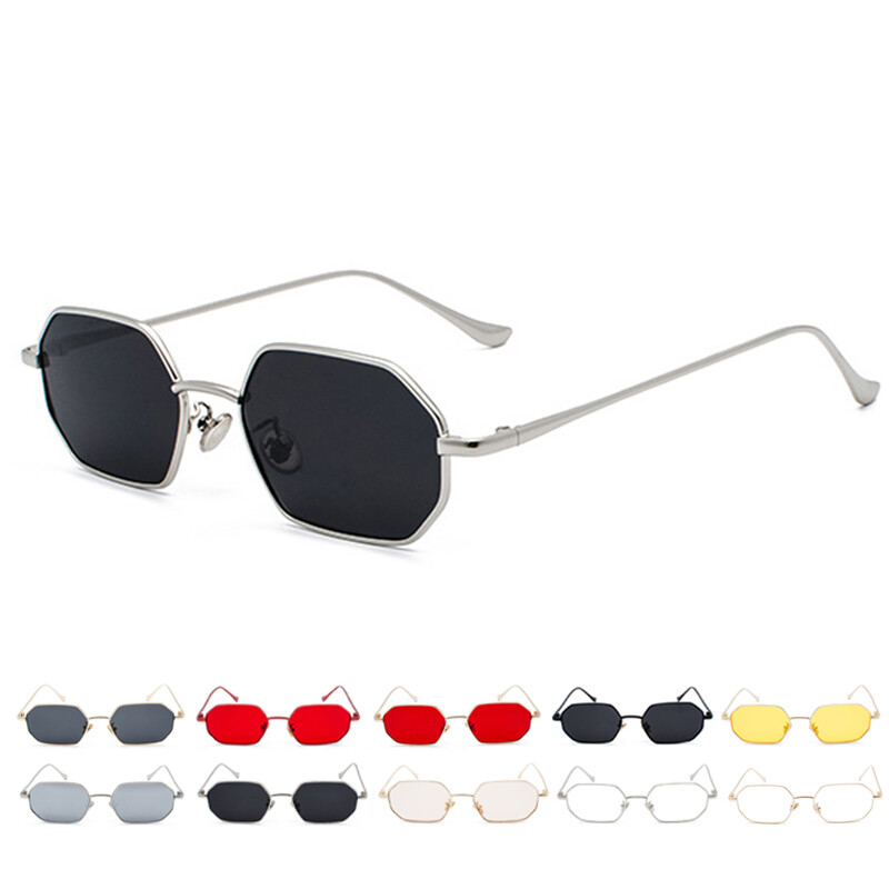 ②2本セット Fashion Square Sunglasses Designer Men Driving Shade Glasses Retro