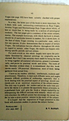 ASTROLOGÍA HINDÚ INDIA TRESCIENTAS COMBINACIONES IMPORTANTES DE B V RAMAN 1991 - Imagen 2 de 8