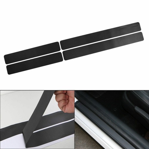 Accessories Carbon Fiber Car Scuff Plate Door Sill 5D Sticker Protector 2020 4X - Picture 6 of 12