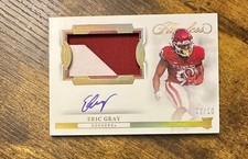 2023 Panini Flawless Collegiate RC Patch Auto Vertical Gold Eric Gray /10 11246