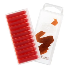 THornton's  Short Standard International Fountain Pen Ink Cartridges, Orange