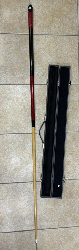 Harvard Pool Cue Stick 57" Wood Brown Black 2 Piece with Hard case - Image 3 of 4