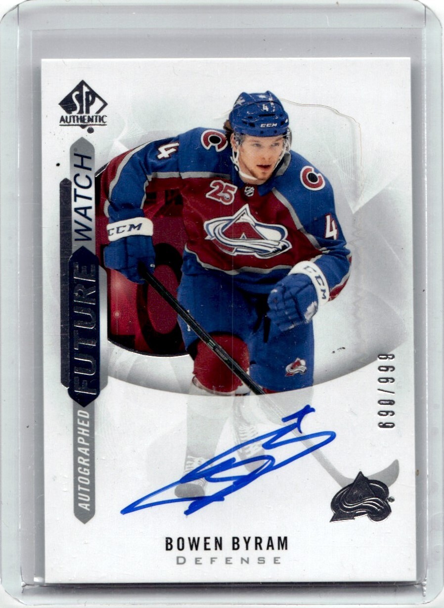 2020-21 SP Authentic Future Watch Autograph Rookie Bowen Byram RC Auto /999