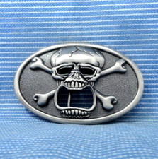 Skull Crossbones Belt Buckle Bottle Opener Tailgater Sports Biker Kalan .TYC231