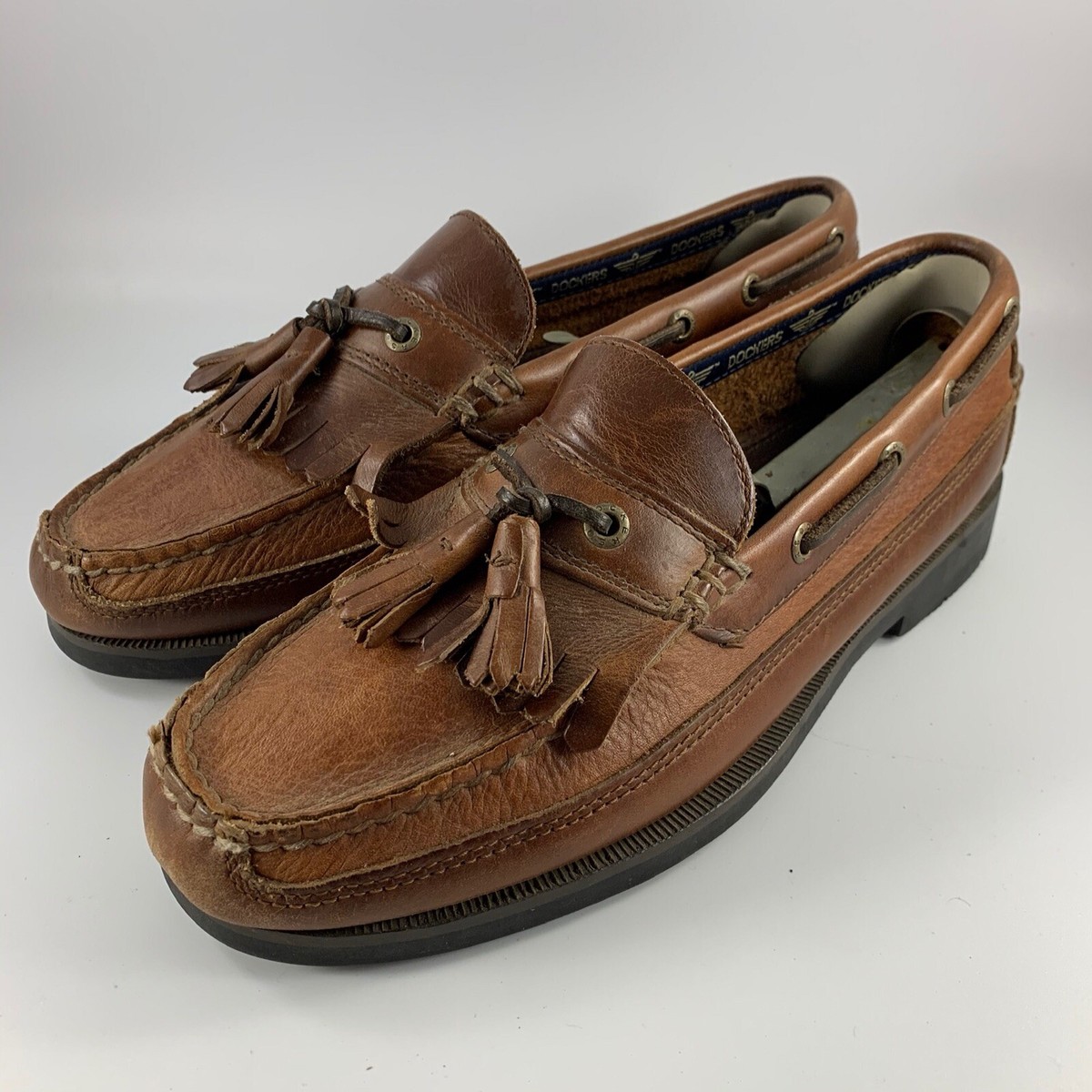 Dockers Brown Leather Loafers with Tassels Men main image 4